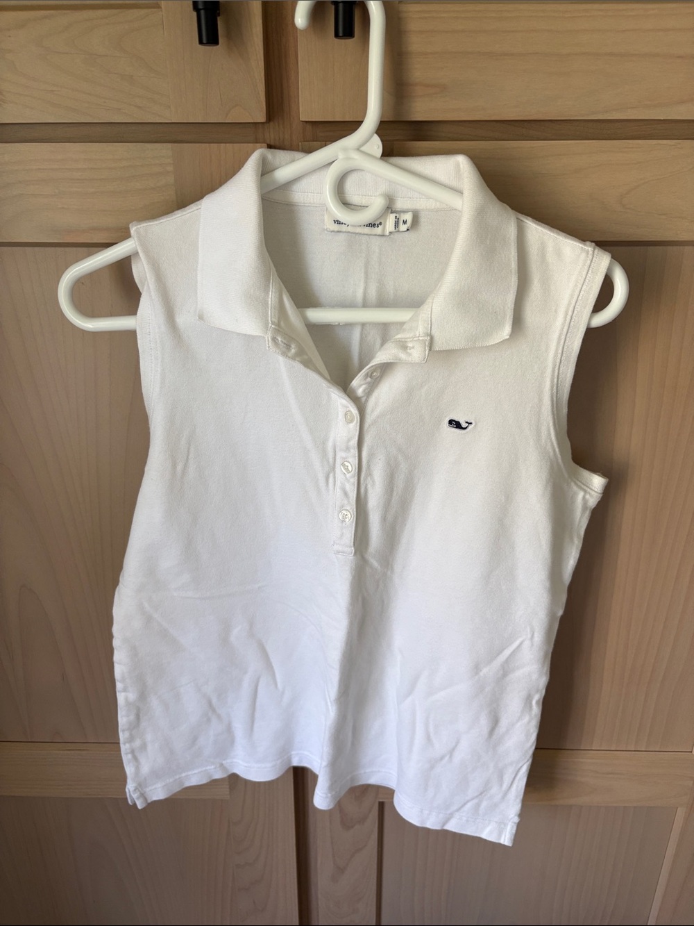 Vineyard VinesWhite Sleeveless Polo Top